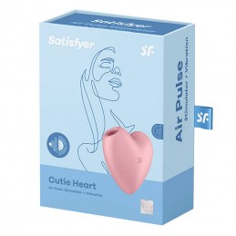 Clitoral massager Cutie Heart Light Red Satisfyer (pink)