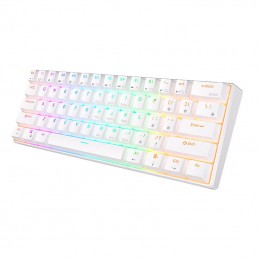 Klawiatura mechaniczna Royal Kludge RK61 RGB, brown switch (biała)