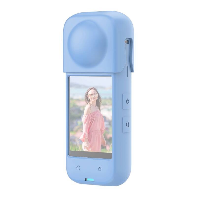 Silicone protective case PULUZ for Insta360 X4 (blue)