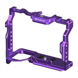 Metal Camera Cage Puluz with Handle For Sony A7R5 - A7M4 (Purple)