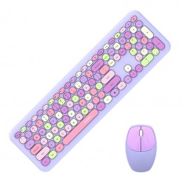 MOFII Wireless Keyboard+Mouse 666 Purple