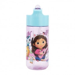 Water bottle with Straw for Kids STOR 21236 430 ml Gabby''s Dollhouse (pink - bl