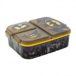 Lunch Box for Kids STOR 85520 3 Compartments Batman (black - yello