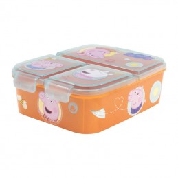 Lunch Box for Kids STOR 13920 3 Compartments Peppa Pig (orange)