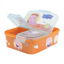 Lunch Box for Kids STOR 13920 3 Compartments Peppa Pig (orange)