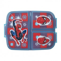 Lunch Box for Kids STOR 74720 3 Compartments Spiderman (blue - re