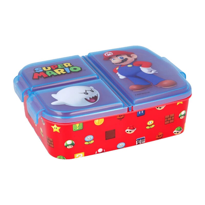 Lunch Box for Kids STOR 21420 3 Compartments Super Mario (blue - re