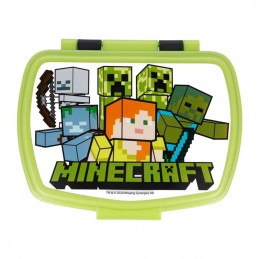 Lunch Box for Kids STOR 40474 750 ml Minecraft (green - blac