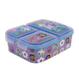 Lunch Box for Kids STOR 21220 3 Compartments Gabby''s Dollhouse (purple