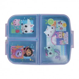 Lunch Box for Kids STOR 21220 3 Compartments Gabby''s Dollhouse (purple