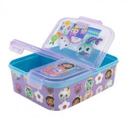 Lunch Box for Kids STOR 21220 3 Compartments Gabby''s Dollhouse (purple