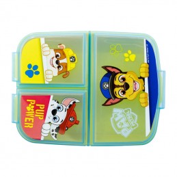 Lunch Box for Kids STOR 74620 3 Compartments Paw Patrol Chase (yellow - blu