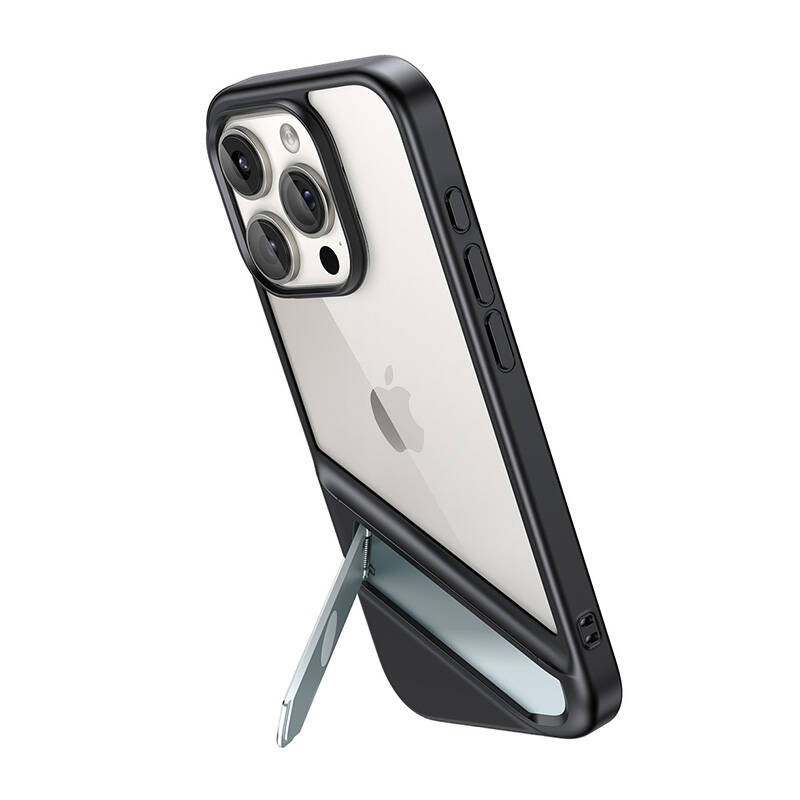 Etui ze stojakiem UGREEN LP738 iPhone 15 Plus (Czarny)