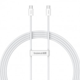 Kabel szybkiego ładowania USB-C do USB-C Baseus Superior 2 100W 2m (biały)