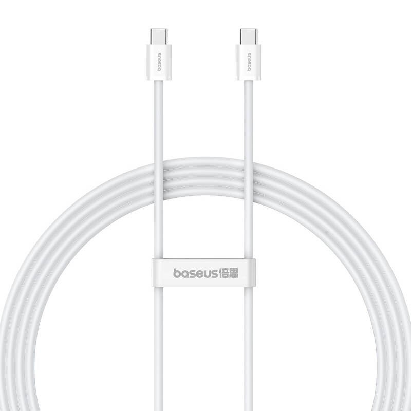 Kabel szybkiego ładowania USB-C do USB-C Baseus Superior 2 100W 2m (biały)