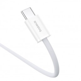 Kabel szybkiego ładowania USB-C do USB-C Baseus Superior 2 100W 2m (biały)