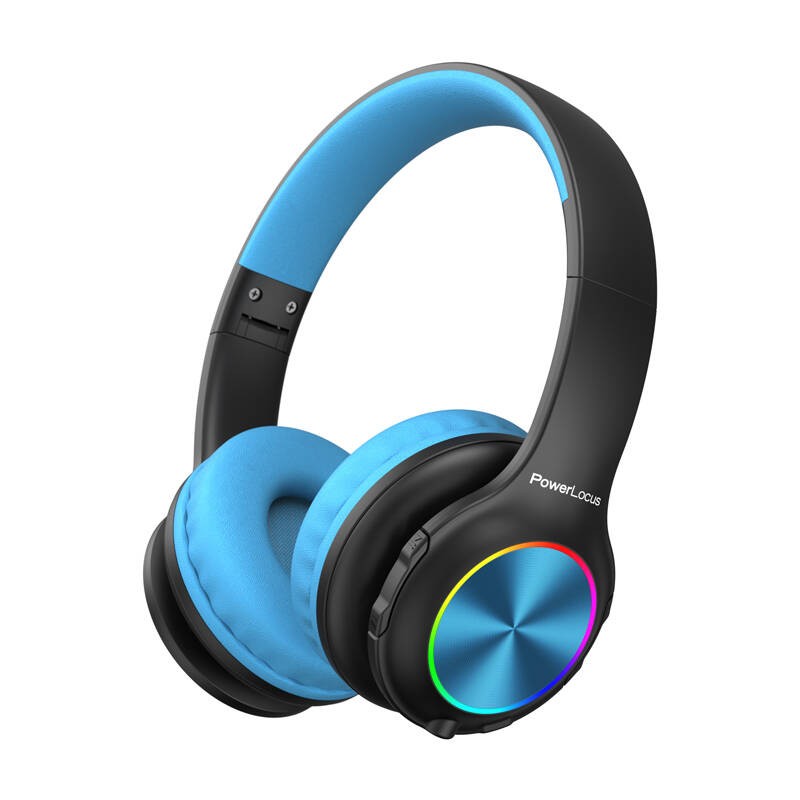 Wireless Headphones for kids PowerLocus PLED (black - blu