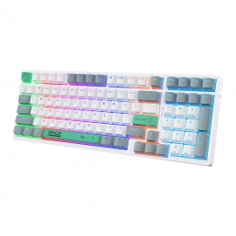 ONIKUMA G38 98 Keys USB Wired Mechanical Keyboard White