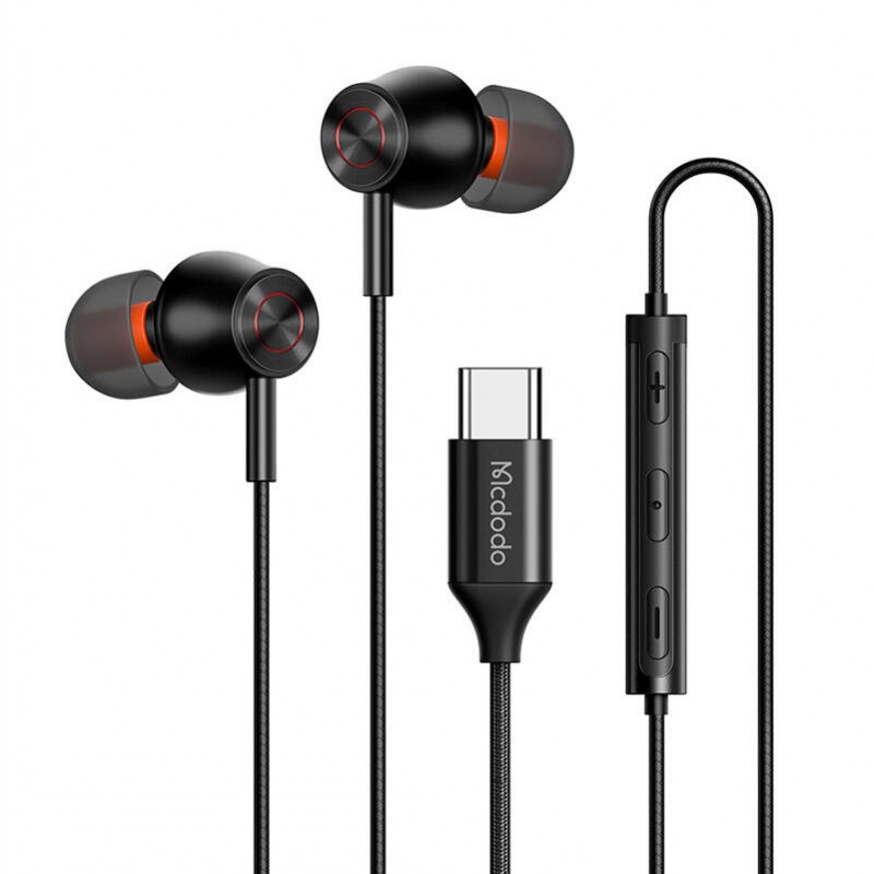 Wired earphones Mcdodo HP-4070, USB-C (black)