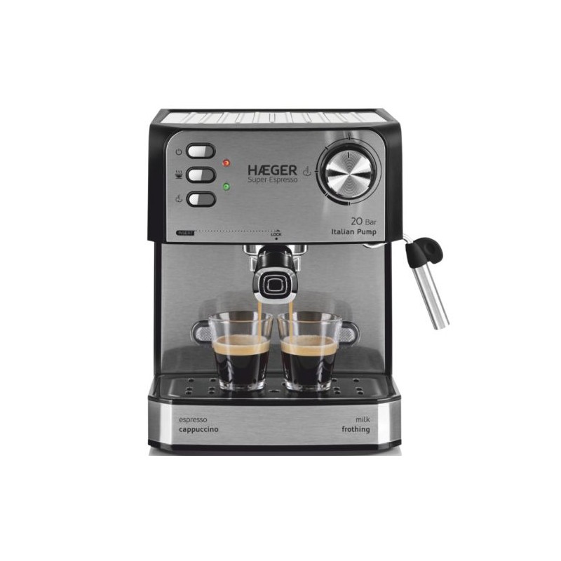 Haeger CM-85B.011A Super Espresso- Espresso Machine 1.6L 850W 20bar