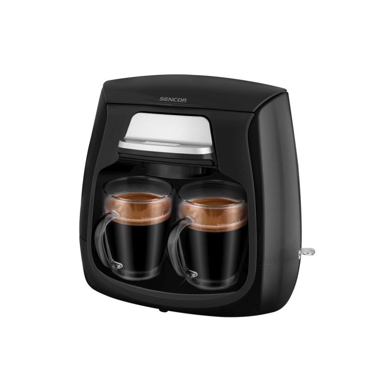 Sencor SCE 2100BK coffee maker with two cups 0.3L 500W