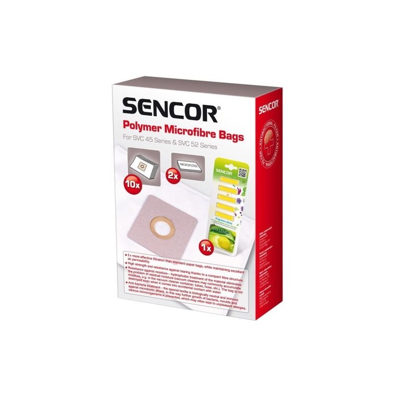 Sencor SVC 45-52 10 pcs of bags + 2 micro filters + 5 pcs of fragrance