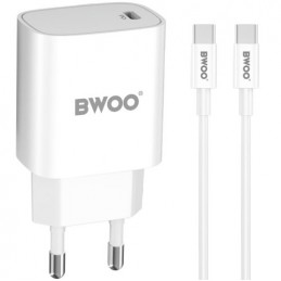 BWOO CDA159 Wall charger Type-C 20W PD + Type-C cable 1m