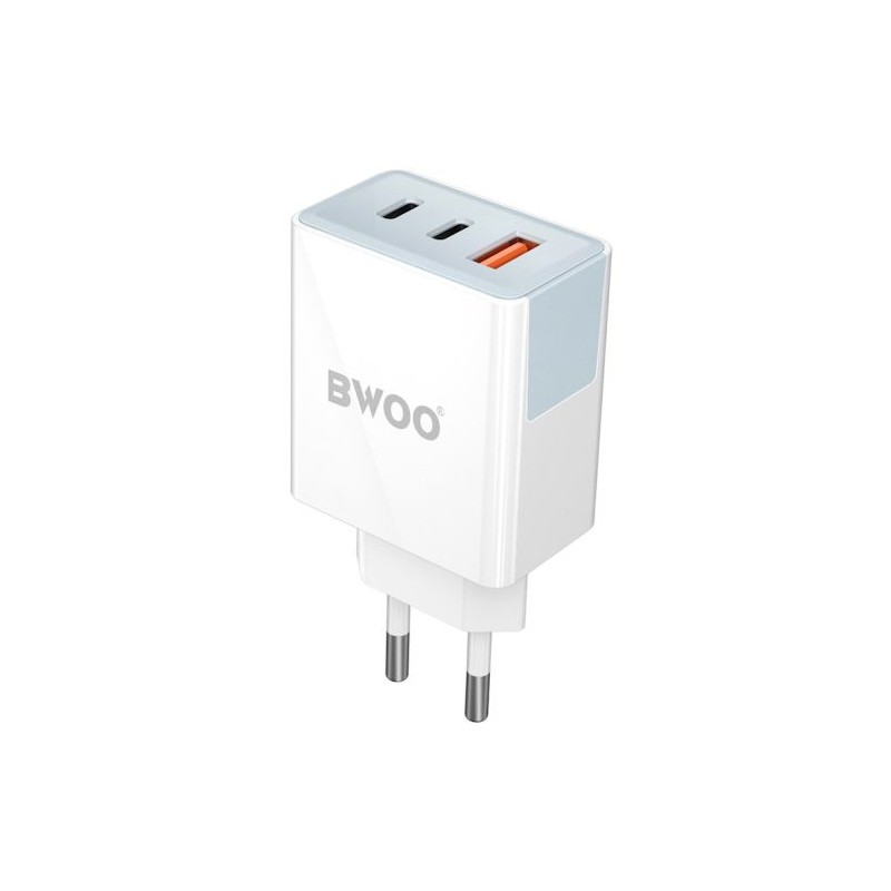 BWOO CDA133 Wall charger USB + 2xUSB-C 3A 40W PD