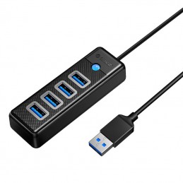 Orico Hub USB to 4x USB 3.0, 5 Gbps, 0.15m (Black)