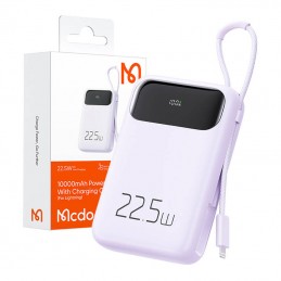 Power Bank Mcdodo MC-3255 10000mAh, 22.5W, do Light (fiolet)