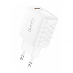 Ładowarka sieciowa Foneng EU54 USB-A,  3A (Biała) + kabel USB-A do Lightning