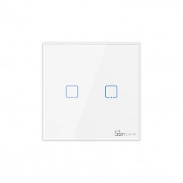 Smart Wireless Wall Switch Sonoff T2EU2C-RF 433MHz (2-channel)