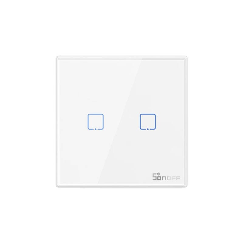 Smart Wireless Wall Switch Sonoff T2EU2C-RF 433MHz (2-channel)