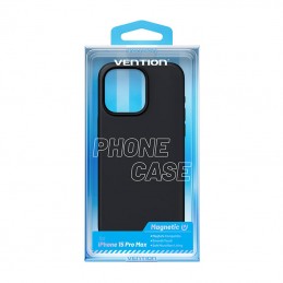 Etui Silikonowe Vention KUFB0-40 do iPhone 15 Pro Max (czarny)