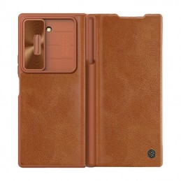 Etui Nillkin Qin Pro Leather Samsung Galaxy Z Fold 6 5G (brązowy)