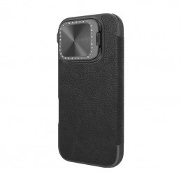 Etui Nillkin Qin Prop Leather iPhone 16 Pro Max (czarny)