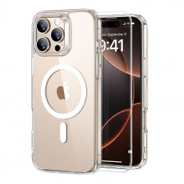 Etui Hybrid Case (HaloLock) ESR do iPhone 16 Pro z zestawem zabezpieczającym ekran (przezroczyste)