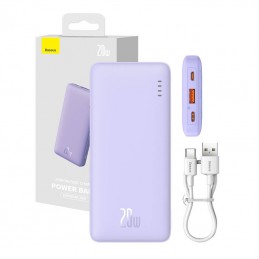 Powerbank Baseus Airpow 10000mAh 20W (fioletowy)