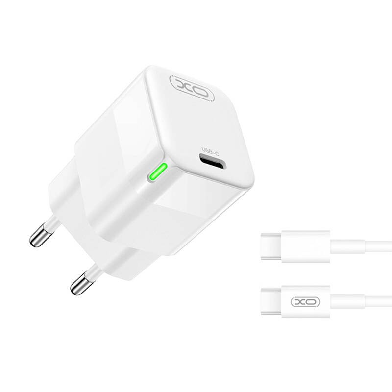 Ładowarka sieciowa XO CE06, 30W, USB-C z kablem USB-C