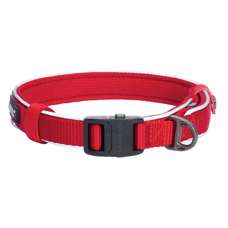 Reflective collar Dogness size L (Red)