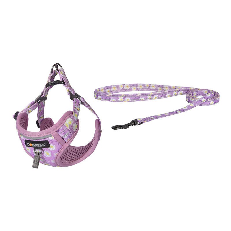 Dog set Dogness harness and leash (Calamus Pink)