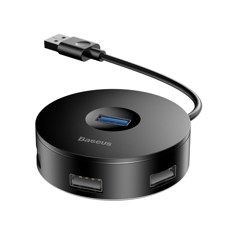 Baseus Hub 4in1 USB to USB 3.0 + 3x USB 2.0 15cm (Black)