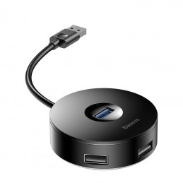 Baseus Hub 4in1 USB to USB 3.0 + 3x USB 2.0 15cm (Black)