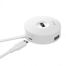 Baseus Hub 4in1 USB to USB 3.0 + 3x USB 2.0 15cm (White)