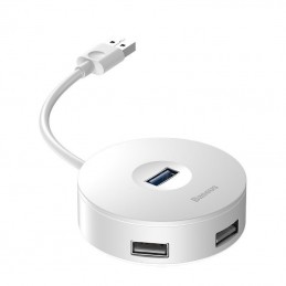 Baseus Hub 4in1 USB to USB 3.0 + 3x USB 2.0 15cm (White)