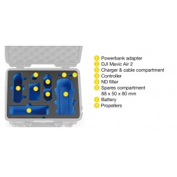 Case B&W type 3000 for DJ Mavic Air 2 / Air 2S yellow
