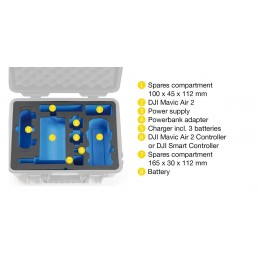 Case B&W type 4000 for DJ Mavic Air 2 / Air 2S black