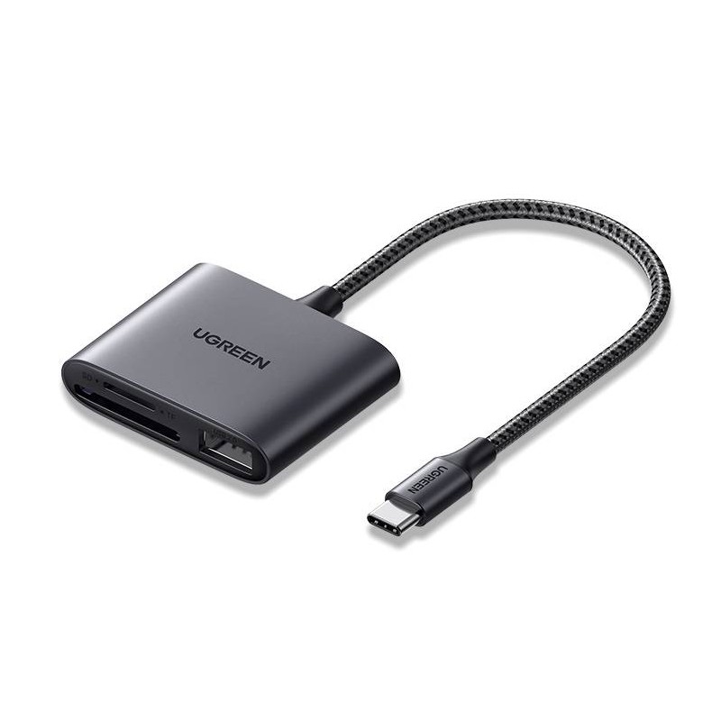 USB-C Card Reader + USB, UGREEN CM387 (black)