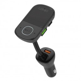 FM transmitter LDNIO C705Q with Bluetooth, 2x USB + USB-C (black)