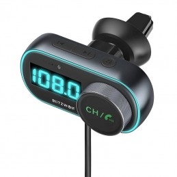 FM transmitter BlitzWolf BW-BC3, Bluetooth 5.0, 30W PD + 18W QC 3.0, RGB